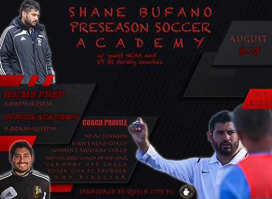 Shane Bufano Preseason Soccer Academy 2021